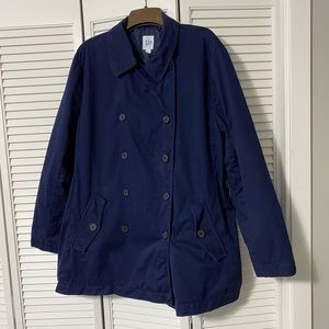 Gap Navy Blue Light and Short Trench coat